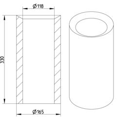 Line Drawing - Isolation-heating cable