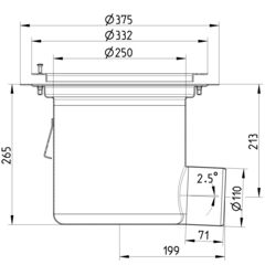 Line Drawing - Drain-Vinyl-332