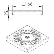 Line Drawing - Grating-Drain-200